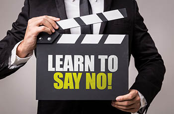 Courage to say NO